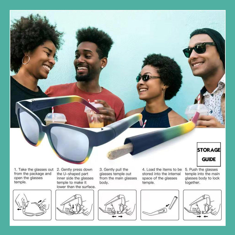 Multifunctional Colorful Sunglasses(with box)